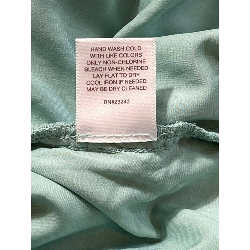 Eva Mendes NY&C Crochet Lace Midi Cocktail Dress Mint Green Petite‎ M NWT - Picture 14 of 15